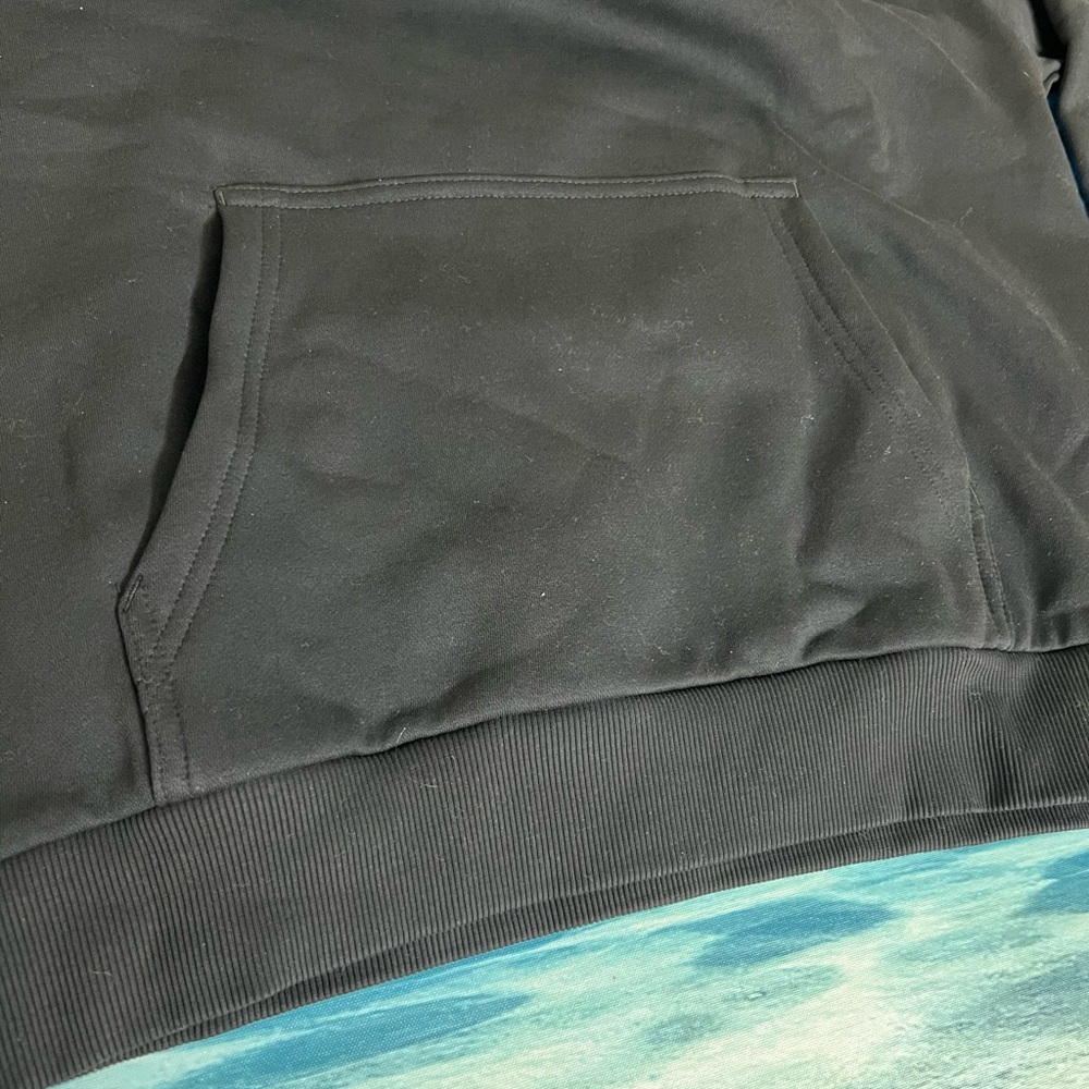 ❄️Calvin Klein Mens Logo Hoodie Black Fleece Sweatshirt 4L0219R Medium NWT - Picture 6 of 8